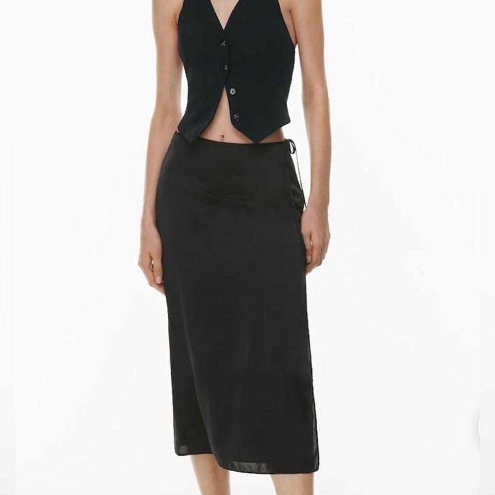 Aritzia Wilfred Black Midi Skirt- EXCELLENT CONDITION